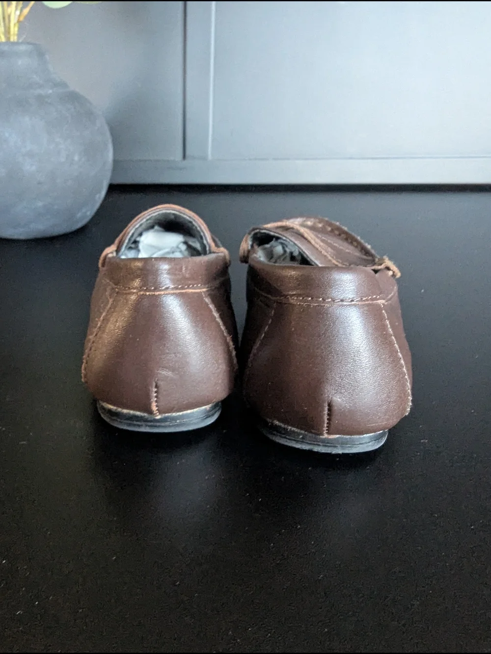 Janie and Jack Brown Leather Loafer